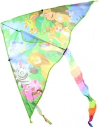 Vlieger Safari van nylon 100 × 53 cm