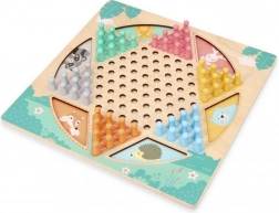 Houten dubbelzijdig bordspel – HALAMA en Slangen en Ladders