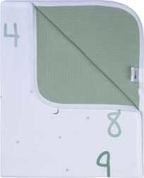 Bubaba deken Mijn eerste jaar groen-wit