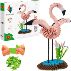 Alexander creatieve set origami 3D flamingo