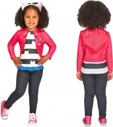 kinderkostuum Gabby's Poppenhuis – top en haarband met kattenoortjes (110–116 cm, 5–6 jaar)