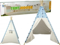 Kindertipi met wolkenmotief, waterbestendige tent voor binnen en buiten