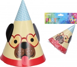 Feesthoedjes met hondenthema 15 cm (6 stuks)