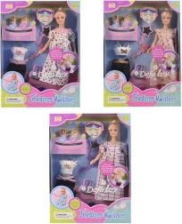Pop Defa Lucy zwangere mama met tweeling en accessoires 30 cm - 1 set