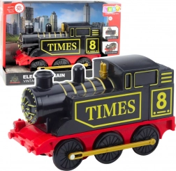 Elektrische retro locomotief met licht en geluid