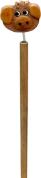 Houten potlood met varkenskop
