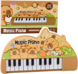 Mini kinderpiano met capibara, 22 toetsen