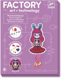 Lichtgevende broche Konijnenmeisje DJECO