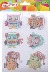 creatieve set diamond stickers uilen