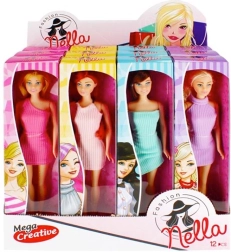 Pop in kleurrijke jurk