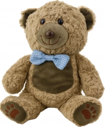 Pluchen teddybeer met blauwe vlinderdas 30 cm