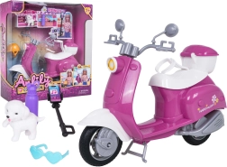 Scooter voor poppen met accessoires