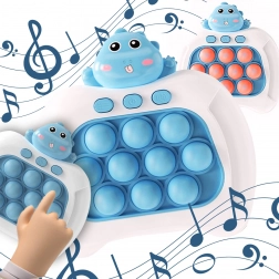 Elektronisch spel POP IT Antistress vaardigheidsspel Dino Blauw