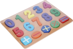 Houten inlegpuzzel met cijfers 30 × 22,5 cm
