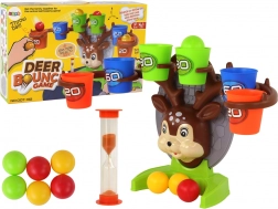 Behendigheidsspel hertje – balletjes in bekers gooien