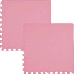 HUMBI schuimmat 120 × 60 cm, waterdicht puzzel, roze, 2 delen