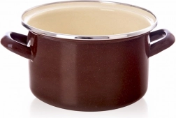 Geëmailleerde pan BROWN 18 cm, 2 l