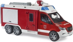 Brandweerwagen Mercedes-Benz Sprinter met licht en geluid van Bruder