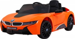 Elektrische kinderauto BMW i8 Coupé met afstandsbediening – oranje