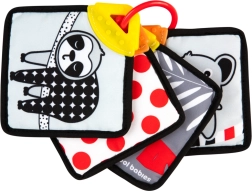 Sensorische stoffen kaartjes met bijtring CANPOL babies BabiesBoo