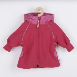 Softshell babyjas New Baby roze