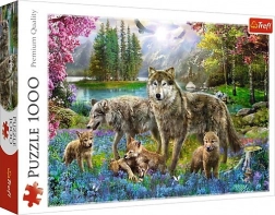 Puzzel 1000 stukjes – Wolvenfamilie