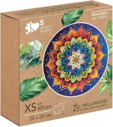 Alexander mandala nacht – houten puzzel 100 stukjes