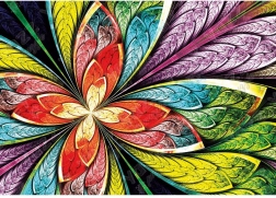 YAZZ puzzel kleurrijke bloem 1000 stukjes