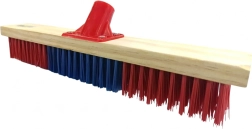 Straatbezem 60 cm met stevige PVC vezels
