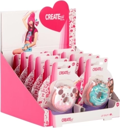 create it! lippenbalsem donut met hanger – roze