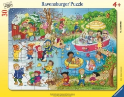 Ravensburger puzzel Vier seizoenen bij het water 30 stukjes