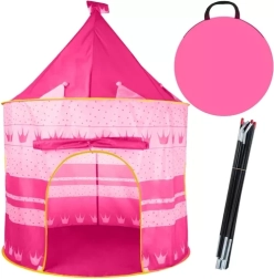 Kruzzel kindertent in de vorm van een roze kasteel