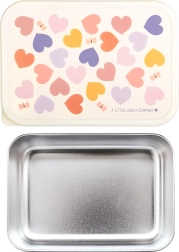 Roestvrijstalen lunchbox van A Little Lovely Company met hartjes