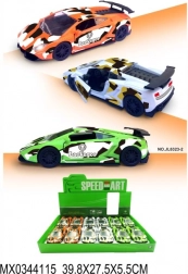 Metalen sportwagenmodel LAEVEGOS met openende deuren en pull-back aandrijving