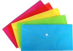 Documentenmap met drukknoop 25x13 cm