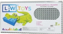 Bouwplaat Junior 16x32 grijs