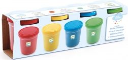 Gekleurde klei DJECO 4 kleuren