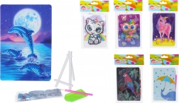 creatieve set diamond painting 10 × 15 cm met standaard
