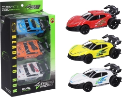 Set metalen autootjes 11 cm – 3 stuks, pull-back