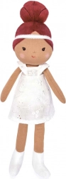 Stoffen pop Doudou Jolijou Mae 25 cm wit