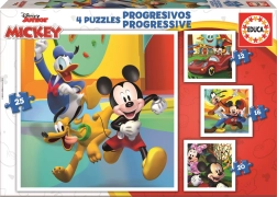 Educa puzzel Mickey en vrienden 4-in-1