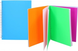 Spiraalgebonden schrift A4 gelijnd, 100 vellen, 4-in-1