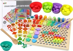 Houten puzzel Leren tellen Vangspel met visjes