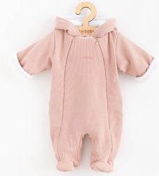 Baby winteroverall met capuchon New Baby Frosty roze 62 (3–6 maanden)