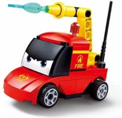 Sluban opwindauto met oogjes Brandweer