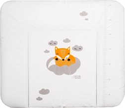 Zachte aankleedkussen NEW BABY Vos 85 × 70 cm wit