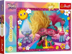 glinsterende puzzel Trolls 3 – 100 stukjes