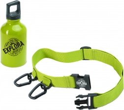 Navir Explora aluminium drinkfles met riem