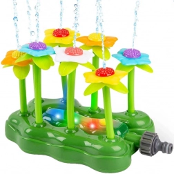 Tuin-sproeier met verlichte bloemen – waterfonteintje voor kinderen