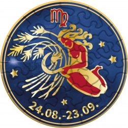 Curiosi rond puzzel Dierenriem: Maagd, 33 stukjes